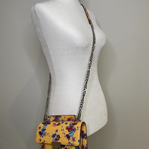 Rebecca Minkoff Leather Floral Crossbody/Shoulder Bag - Picture 8 of 11